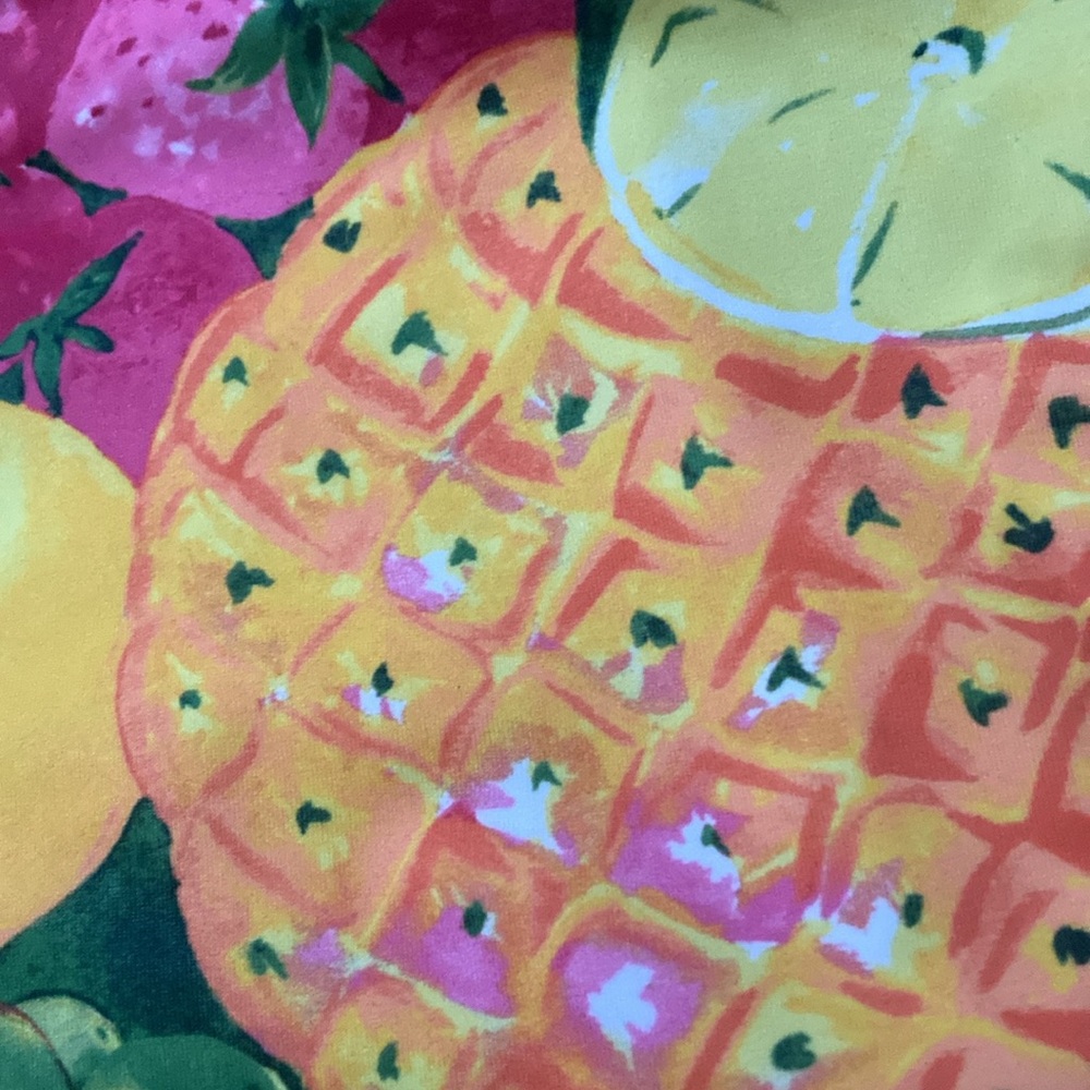 Janie and Jack Fruit Print One Piece Swimsuit with Ruffle - Picture 6 of 9